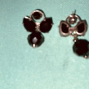 Elegant Black Gemstone Earrings